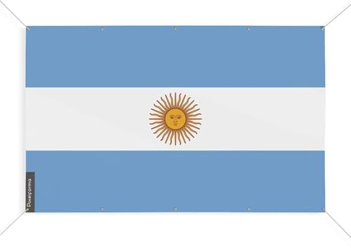 Bandiera Argentina con 10 occhielli in varie misure, 40 x 60 cm