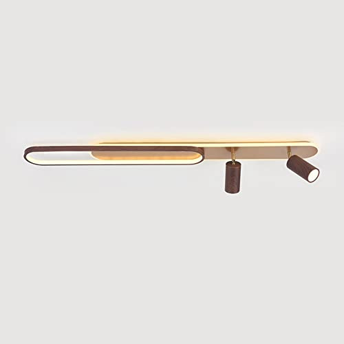 Modern 39.4inch Chaner Ceiling Light Adjustable Surface Mounted Spotlight Accent Lamp, 48W Semi Flush Mount Ceiling Lamps for Dining Living Room Bedroom Kitchen
