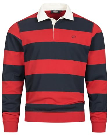 Indicode Herren INDinaro gestreiftes Langarmshirt aus 100% Baumwolle