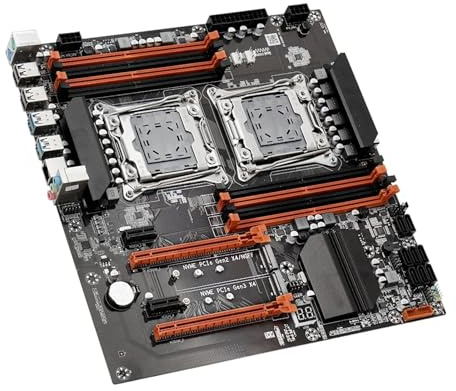Placa Madre Conjunto de Placa Base for Juegos Fit For MOUGOL X99 con CPU Dual Intel Xeon E5 2680 V4 y DDR4 64 GB (4 x 16 GB) LGA2011-3 M.2 NVME for Servidor Host