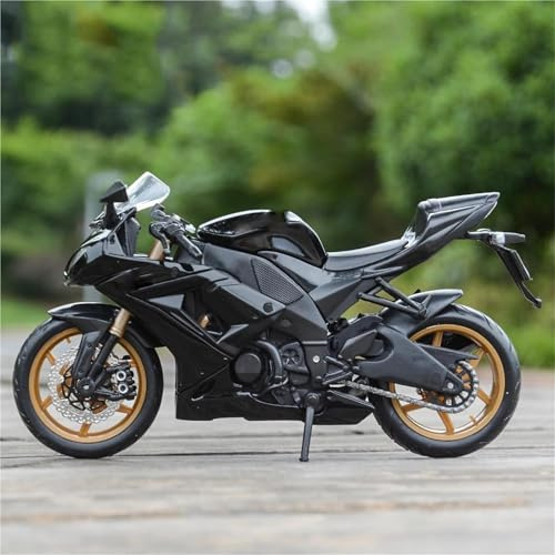 HFMXZHI Motorrad-Modell Motorradmodell Aus Aluminiumlegierung, Modellbausatz, Druckguss, Metall, Spielzeug, Geschenkartikel, 1:12, Für Für Ninja ZX-10R(Nero)