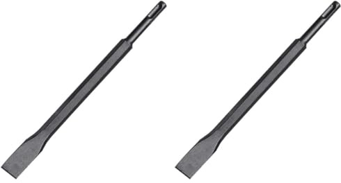 Kippen 1080AX - Scalpello a Punta Piatta con Attacco SDS Plus. Taglia 250x14 mm. (Confezione da 2)