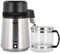 CO-Z Water Distiller, Stainless Steel Distilling Pure Water Machine for Home Countertop Table Desktop, 4L Distilled Water Making Machine, 4 Liter Water Purifier for Home,Brushed Silver