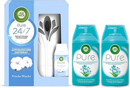 Air Wick Freshmatic Max Starter-Set PURE Frische Wäsche 250ml + 2x Nachfüller Frühlingsfrische 250ml