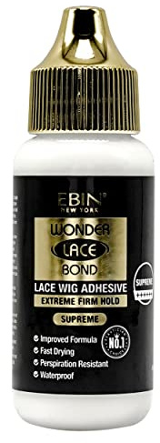 EBIN NEW YORK Wonder Lace Bond peruklim, latexfritt, vattentätt, 30 g (högsta 35 g)