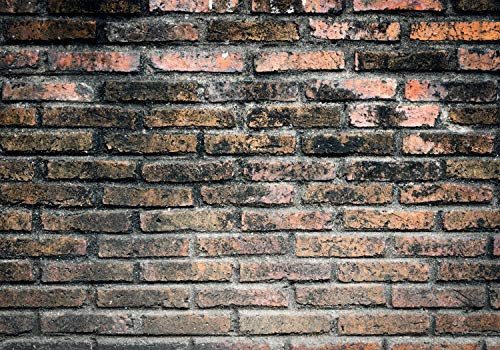 decomonkey Fototapete selbstklebend Steinwand Stein 441x315 cm XXL Selbstklebende Tapeten Wand Fototapeten Tapete Wandtapete klebend Klebefolie Ziegel Steintapete Holz braun schwarz