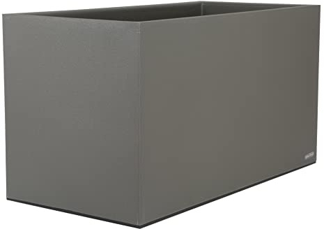 Riviera Polypropylène (PP) Pot à Bac Granit, 80cm x 40cm, Gris