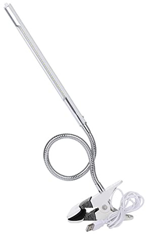 Joyzan Klemmleuchte, LED Leselampe Schwanenhals Bett Lampe Augenpflege Schreibtischlampe Flexibel Bettlampe Klemmbar Kopfteil Klemme mit 360° Verstellbarem Flexiblem Arm für Büro Heimgebrauch