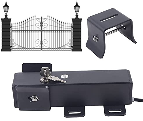 DC24V Elektromagnet Schloss, Magnetische Elektrische Verriegelung Türöffner, Elektroschloss für Drehtorantrieb/Flügeltorantrieb/Flügeltor/Schloss