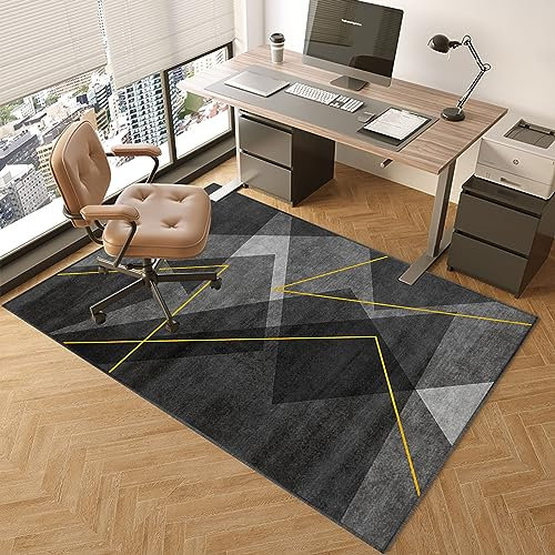 TOYOCC Stuhl Unterlage Schreibtischstuhl 140 x 160 cm Bodenschutzmatte Bürostuhl Gaming Teppich Stuhlunterlage Teppich Unterlage-Kratzfest für Parkett und Hartböden Bürostuhl Unterlage für Stühle