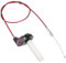 EUIOOVM Gasgriff Mit Kabel, Aluminium Drosselklappengriff mit Gaszug, Schnellgasgriff Ersatzteil Drehgriff, Schwenkbarer Gaszugsatz für 50-250cc Motocross ATV Quad Pit Dirt Bike (Red)