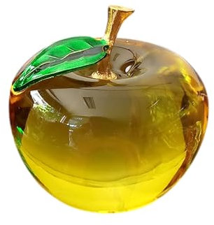 Raxove Kristall-Apfel-Ornament, Kristall-Glas-Apfel-Ornament, Kristall-Apfel-Briefbeschwerer, Kristall-Statuen-, Tischstatuen-Weihnachtsschmuck, Hochzeitsaufsätze, Kristall-Handwerk, Figuren