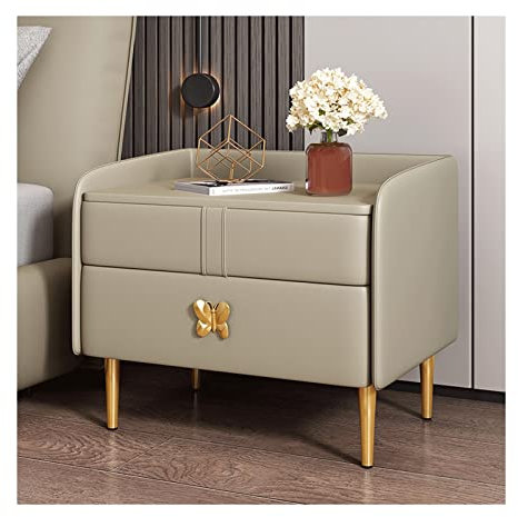 ABNNHK Schubladenkommode, Landhaus-Nachttisch, Holzschrank, Schubladen-Organizer, Schlafzimmer-Plattform, Bettregal, Damen-/Herren-Tablett, Taschentuchhalter, Nachttisch (Farbe: D) (A)