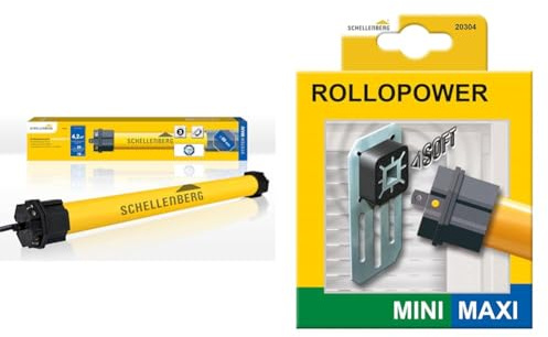 Schellenberg 20610 Rolladenmotor MAXI Standard 10 Nm & 20304 Muro azionamenti di tapparelle
