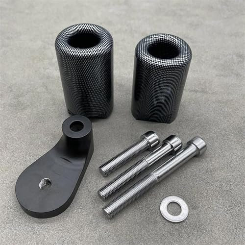 DZSQEGBX Motorradrahmenschieber Für Suzuki Für GSXR1000 K1 Für GSX-R Für GSXR 1000 2001-2002 Absturzsicherung Motorschutzblock Motorrad Sturzschutz Sturzpads(Kohlenstoff-Look)