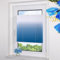 Grandekor Plissee ohne Bohren Farbverlauf Blau-Weiß 100x120cm, Plissees Klemmfix Sichtschutz und Sonnenschutz Blickdicht Faltrollo Lichtdurchlässig Rollos für Fenster ohne Bohren