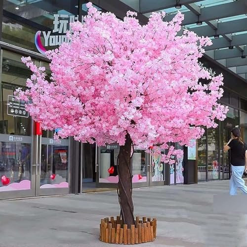 LSBHPPD Künstlicher Sakura-Baum,großer rosa künstlicher Sakura-Baum, künstlicher Sakura-Baum für Partys drinnen und draußen,Restaurant, Einkaufszentrum,Hochzeitsdekoration,1.2x0.8m/3.9x2.6ft