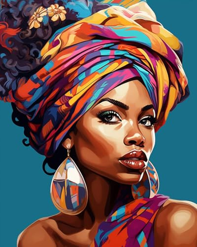 CICISTORY Peinture par Numéros pour Adultes, DIY Peinture Acrylique Débutants Enfants Facile sur Toile Paint by Numbers avec Acrylique 40x50cm sans Cadre