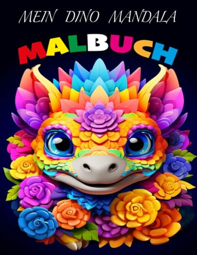 Mein Dino Mandala Malbuch: 50 Dino-Mandalas für Kinder ab 6 Jahren - Ein kreatives Geschenk für Jungen und Mädchen