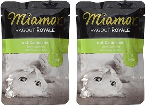 Miamor Ragout Royale Kaninchen 22x100g (Packung mit 2)