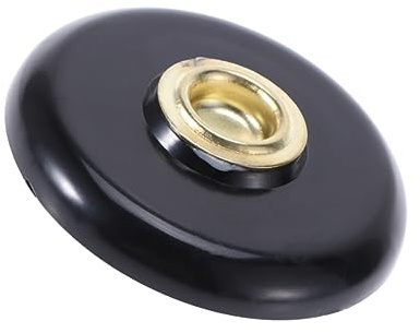 TOYANDONA Schwarze Runde Cello Endstifthalter Anti Rutsch Matte aus Kunststoff zum Schutz des Fußbodens für Bodenarten Geeignet