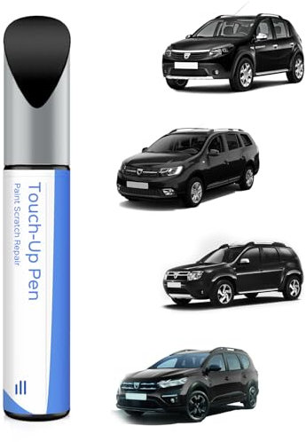 PARTS4EV 676 Noir Nacre/madreperla-nero metallizzato vernice per ritocchi Dacia esatta – riparazione di graffi e scheggiature