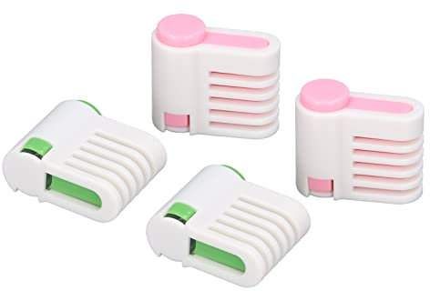 Bread Cutter, Bread Slicer Guide 5 Layers Bread Slicer, 4Pcs DIY Cake Leveler Cutter, Bread Auxiliary Divider Tool with Effective Layering Sourdough Bread Slicer for Household