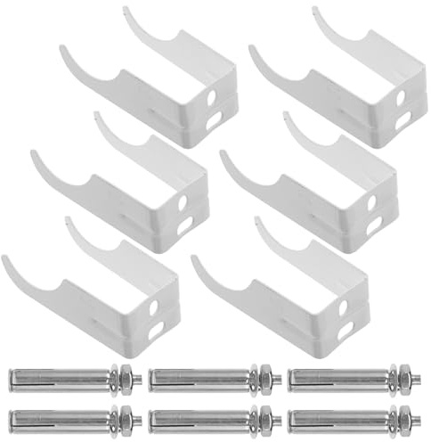 Anneome Silver Metal Radiator Hooks and Bracket Mounting Hardware with Seamless Wall Fit and Exceptional Strength, Steel Radiator Floor Brackets for Home and Garage Use