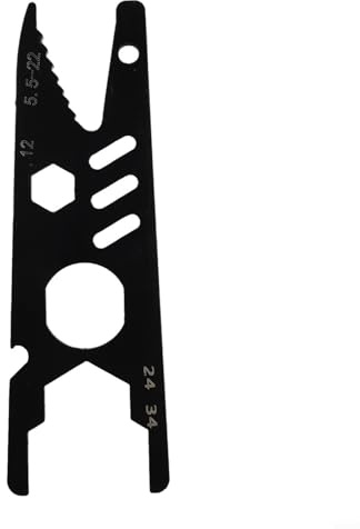 Dolvitrny Chiave regolabile per riparazioni domestiche, chiave aperta a doppia estremità da 14 cm, realizzata in resistente acciaio legato con finitura nera per meccanici e generici