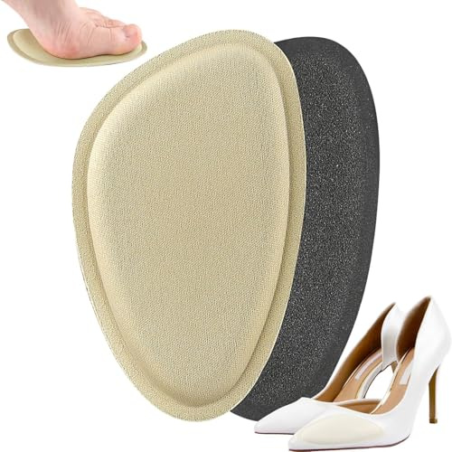 Cojines de bola de pie para mujer, almohadillas metatarsianas antideslizantes, cojín de gel suave en el antepié para zapatos de tacón, botas de senderismo, cuñas, sandalias planas que proporcionan