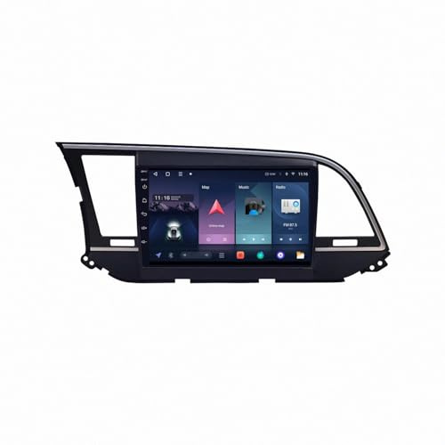 Carplay-Skärm för Hyundai Elantra 6 2016-2018 Röststyrning, Gps-Navigering, Med Kamera, Dashcam, Wifi, Bluetooth Bilradio Stereo Gps Navi, 4 Kärna 2G＋32G