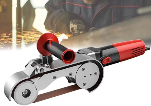 Metal Pipe Polishing Machine, Stainless Steel Rust Remover, Pipe Grinder and Belt Sander for Round Pipes and Steel Tube Finishing