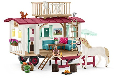 Schleich 42415 Horse Club Spielset - Wohnwagen für geheime Club-Treffen, Spielzeug ab 5 Jahren, 39 x 16,5 x 23 cm
