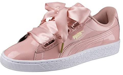 PUMA Basket Heart Patent Wn's, Femme, Peach Beige/Peach Beige, 40.5 EU