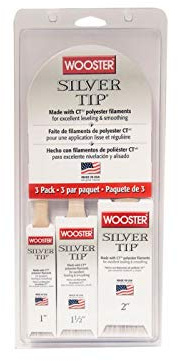 Wooster Brush E5227 Silver Tip Varnish Paintbrush Variety Pack