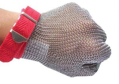 RuviGrab - Guantes de Malla de Acero Inoxidable Certificado EN1082 | Guantes Anticortes para Cocina | Talla L