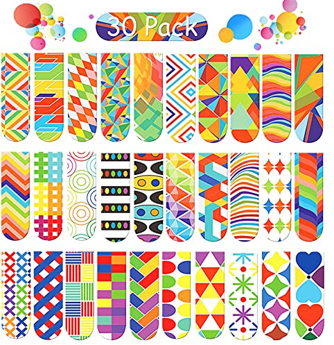 30 Stück Lesezeichen Magnetische Lesezeichens für Kinder und Erwachsene | Magnetische Lesezeichen für Kinder & Erwachsene,Magnetic Bookmarks,Robust, wiederverwendbar, Perfekt für Leseratten