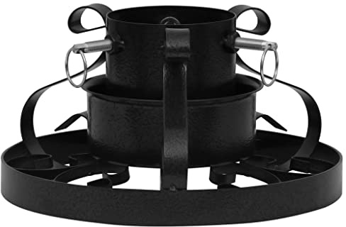 vidaXL Christbaumständer Weihnachtsbaumständer Tannenbaumständer Baumständer Weihnachtsbaumhalter Weihnachtsbaum Ständer Halter Schwarz 29x29x15,5cm