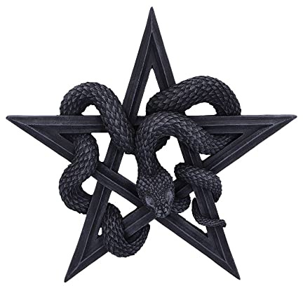 Nemesis Now Schlangen-Anbetung Wandschild, 24 cm, Schwarz