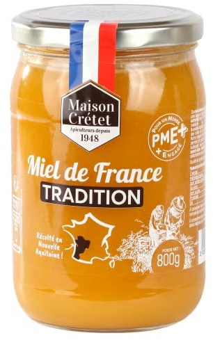 Maison Crétet | Miel de France Tradition | Fabrication artisanale | 800G