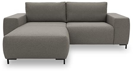 LOOKS by Wolfgang Joop Looks VI Designer Ecksofa, beidseitig montierbar, Polstersofa, grau, 242 x 160 cm