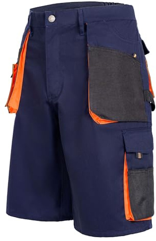 lepni.me Kurze Hosen Herren Sommer mit Taschen | Atmungsaktive Bequeme Arbeitskleidung | Cargo Arbeitsshorts für Maler Zimmermann Leibwächter Gärtner