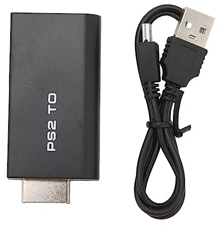 Per Convertitore da PS2 a HD, Adattatore da PS2 a HD Per ABS Plug and Play 1080P Per Monitor