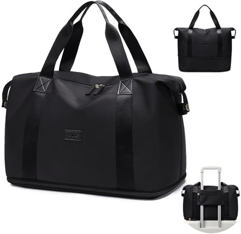 VNINE Reisetasche Damen Handgepäck Tasche Sporttasche Weekender Bag Erweiterbare Schwimmtasche Wasserdicht Travel Bag Kliniktasche Geburt Duffle Bag