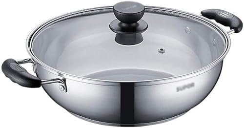 ASumPio Vaporera De Acero Inoxidable, Olla Vaporera con Canasta De Malla, Olla para Cocinar Verduras De Acero Inoxidable con Tapa De Vidrio Templado,