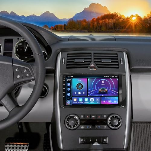 LICHENGTAI 2 + 32 GB Android 13 Doble DIN Radio para Mercedes Benz Clase B W245 Clase A W169 Clase V W639 Vito Viano W906 Sprinter, 9 Pulgadas Autoradio con Carplay Android Auto