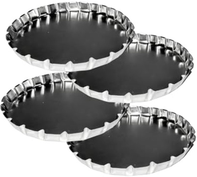 Generico Tegame Artigianale in Latta Originale per Focaccia Barese Ø 30 cm – Fatto a Mano in Puglia – Teglia Tradizionale Made in Italy – Cottura Perfetta Croccante (confezione da 1)