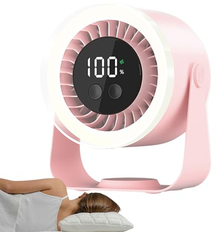 Ventola di raffreddamento da scrivania, circolatore USB silenzioso, ricaricabile a 10 velocità, compatto, portatile, per appartamenti, camper, tende, uffici, dormitori, 19 x 10 x 16,5 cm