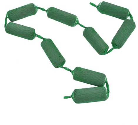 WUWENY Lot de 9 guirlandes en mousse florale pour fleurs fraîches, forme de saucisse de fleurs, pour mariage, fête et anniversaire, 50 x 130 mm, vert