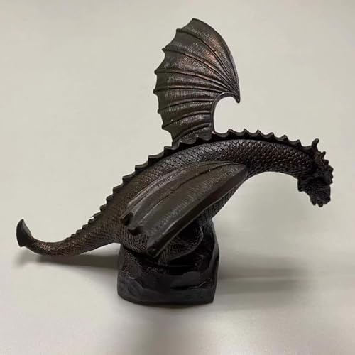 JIAOCKJIAO Fontaines pour Bassins d'animaux, Cracheurs de Statue de Dragon de Jardin, Caractéristique d'eau D'étang de Cracheur, Cracheur de Fontaine Extérieure en Résine